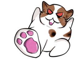 PoJam the Fat Cat & Little Orenji!! sticker #1250489