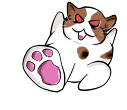 PoJam the Fat Cat & Little Orenji!! sticker #1250489