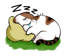 PoJam the Fat Cat & Little Orenji!! sticker #1250493