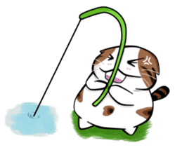 PoJam the Fat Cat & Little Orenji!! sticker #1250494