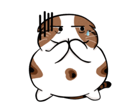 PoJam the Fat Cat & Little Orenji!! sticker #1250495