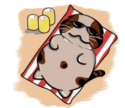 PoJam the Fat Cat & Little Orenji!! sticker #1250501