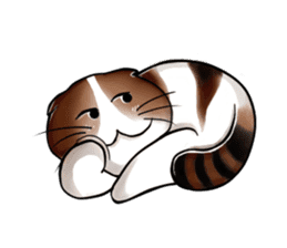 PoJam the Fat Cat & Little Orenji!! sticker #1250503