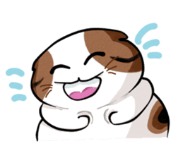 PoJam the Fat Cat & Little Orenji!! sticker #1250505