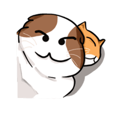 PoJam the Fat Cat & Little Orenji!! sticker #1250506