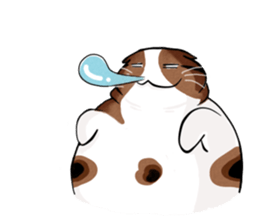 PoJam the Fat Cat & Little Orenji!! sticker #1250508