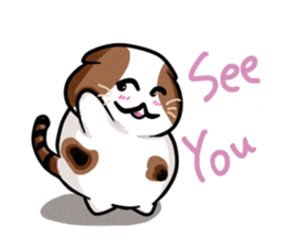 PoJam the Fat Cat & Little Orenji!! sticker #1250511