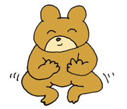 Lazy small bear sticker #1250529
