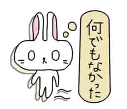 long face rabbit 2 sticker #1250928