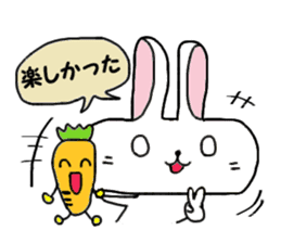 long face rabbit 2 sticker #1250957