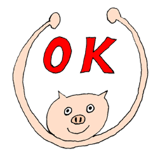 It is a sticker of fun animal sticker #1251380