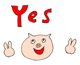 It is a sticker of fun animal sticker #1251382