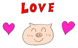 It is a sticker of fun animal sticker #1251385