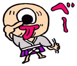 Japanese a one-eyed goblin sticker #1251651
