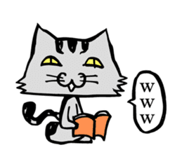 This cat spend every day pleasantly sticker #1251749