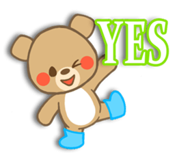 The bear which wore boots sticker #1252012