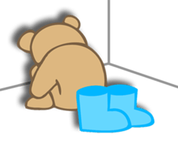The bear which wore boots sticker #1252025