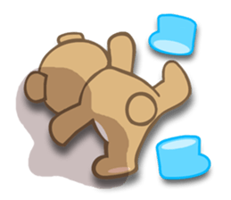 The bear which wore boots sticker #1252035