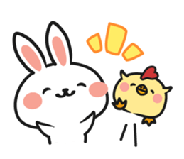 Close Friendship of Usabo and Kotori sticker #1253323