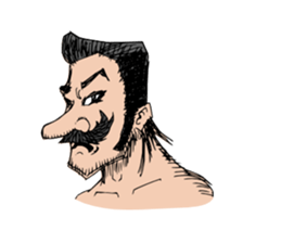 unshaven face sticker #1253933