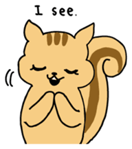 Shi-chan of chipmunk English version sticker #1254165