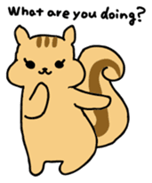 Shi-chan of chipmunk English version sticker #1254188