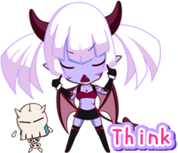 Selfish devil Girl sticker #1254299