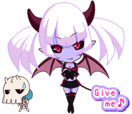 Selfish devil Girl sticker #1254302