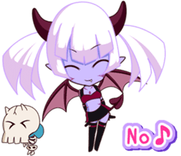 Selfish devil Girl sticker #1254305