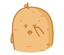Popomo the potato life sticker #1254562