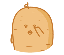 Popomo the potato life sticker #1254562