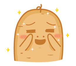 Popomo the potato life sticker #1254563