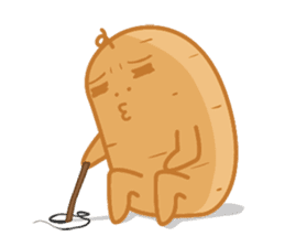 Popomo the potato life sticker #1254565