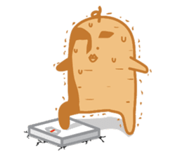 Popomo the potato life sticker #1254567