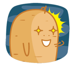Popomo the potato life sticker #1254568