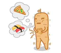 Popomo the potato life sticker #1254575