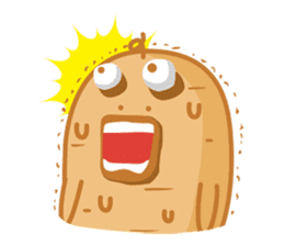 Popomo the potato life sticker #1254578