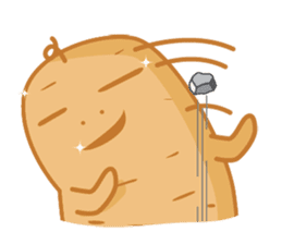 Popomo the potato life sticker #1254579