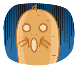 Popomo the potato life sticker #1254583