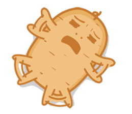 Popomo the potato life sticker #1254585
