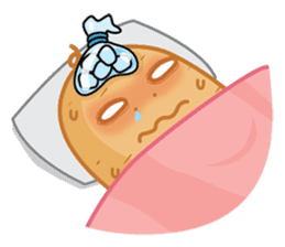 Popomo the potato life sticker #1254586