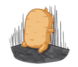 Popomo the potato life sticker #1254587