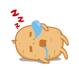 Popomo the potato life sticker #1254593
