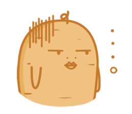 Popomo the potato life sticker #1254598
