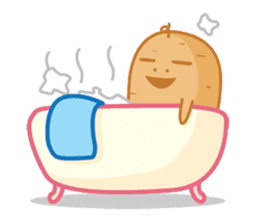 Popomo the potato life sticker #1254600