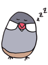 busabusa bird sticker #1254603
