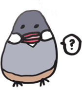 busabusa bird sticker #1254609