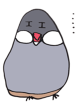 busabusa bird sticker #1254619