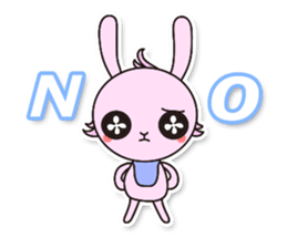 Baby rabbit Usa-usa sticker #1254723