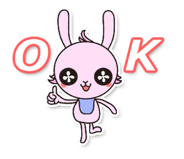 Baby rabbit Usa-usa sticker #1254724